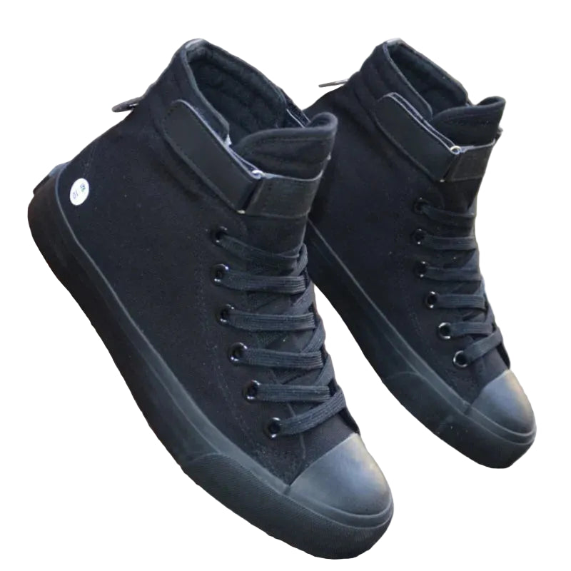 Men’s Zip Collar High-Top Sneakers