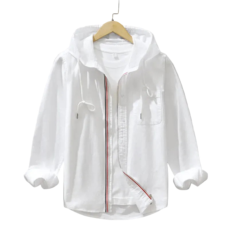 Men's Zip-Up Hooded Shirt