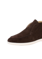 Men's Ankle Loafers With Stitching