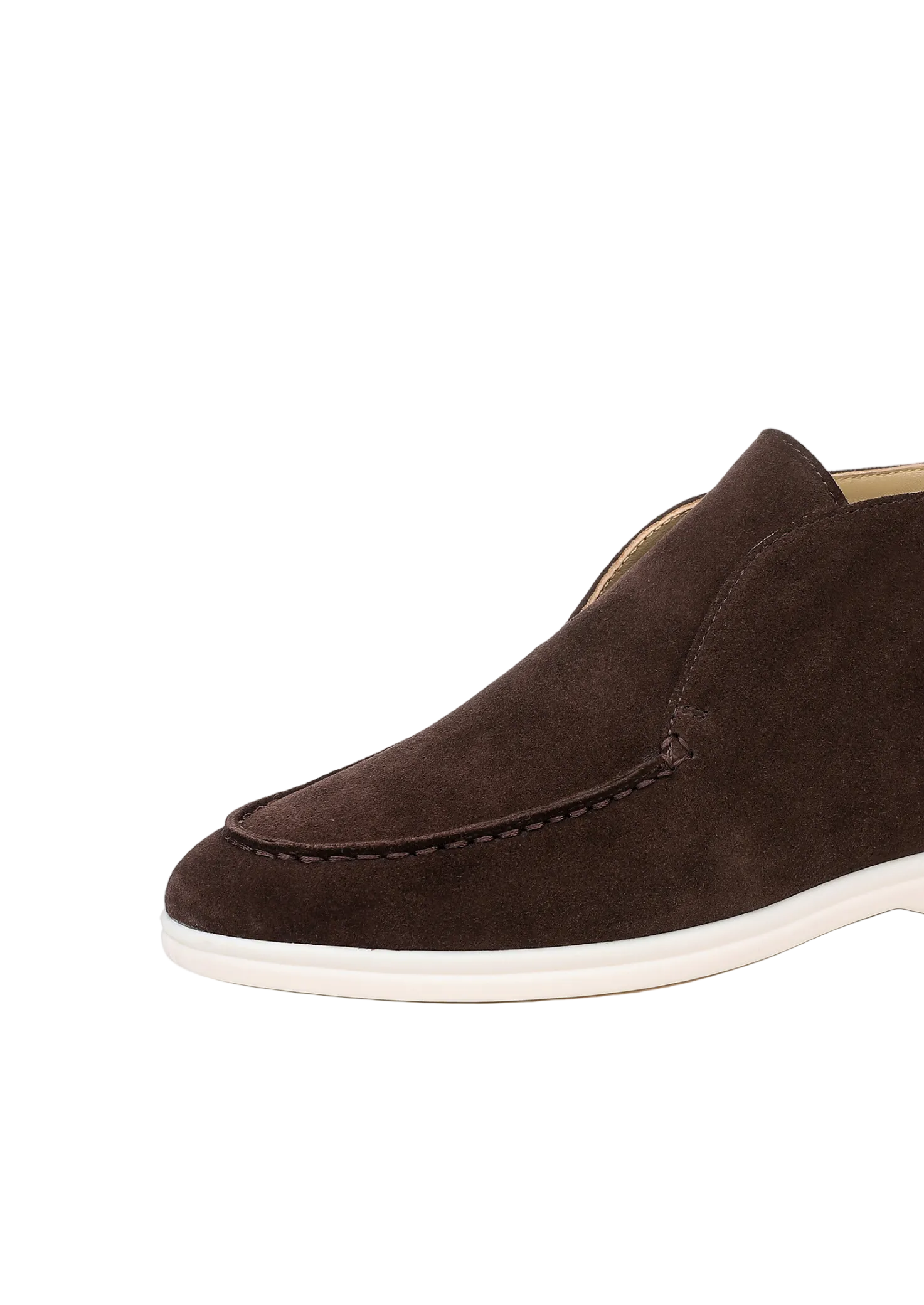 Men's Ankle Loafers With Stitching