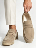 Men's Apron Toe Penny Loafers