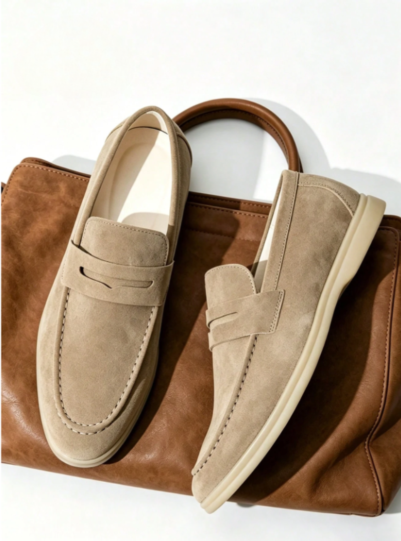 Men's Apron Toe Penny Loafers