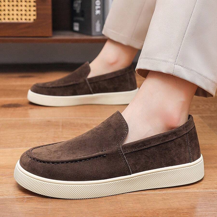 Men's Apron Toe Slip-On Loafers