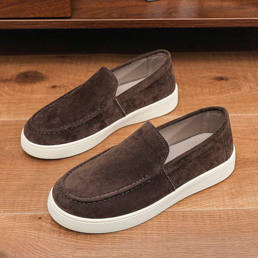 Men's Apron Toe Slip-On Loafers