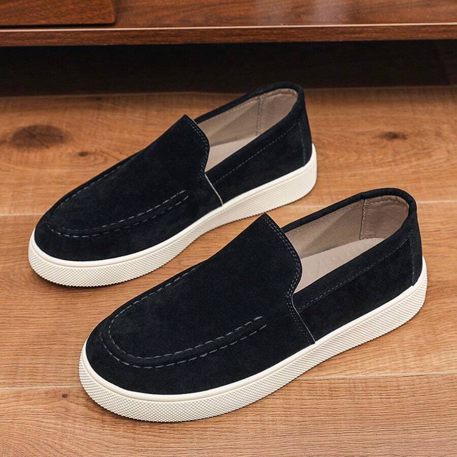 Men's Apron Toe Slip-On Loafers