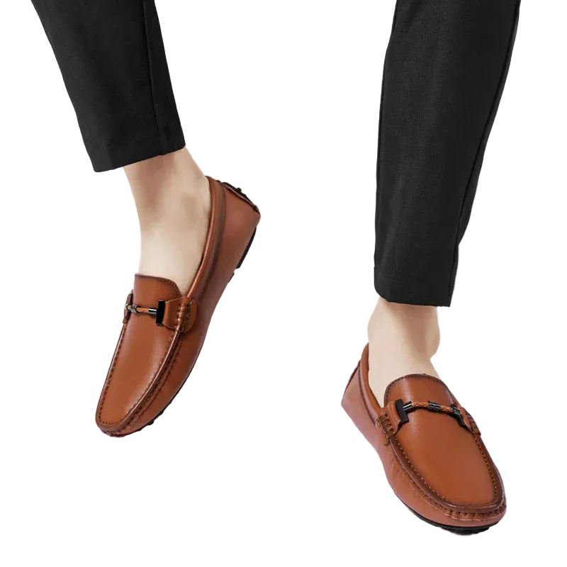Men's Bar Detail Slip-On Loafers