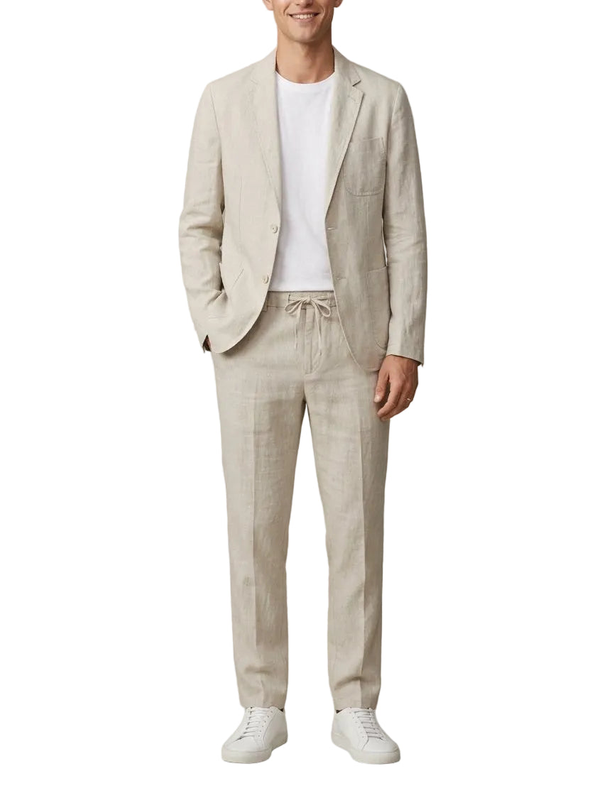 Men's Blazer and Drawstring Trouser Set