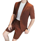 Men's Blazer and Shorts Set