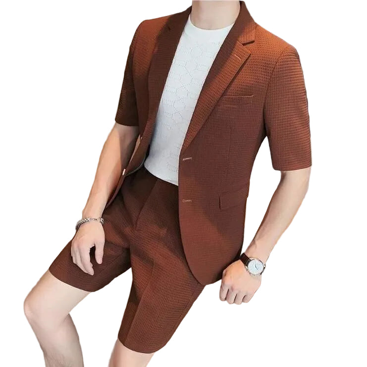 Men's Blazer and Shorts Set