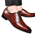 Men's Block Pattern Loafers