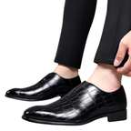 Men's Block Pattern Loafers