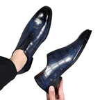 Men's Block Pattern Loafers