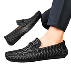 Men's Bow Detail Slip-On Loafers