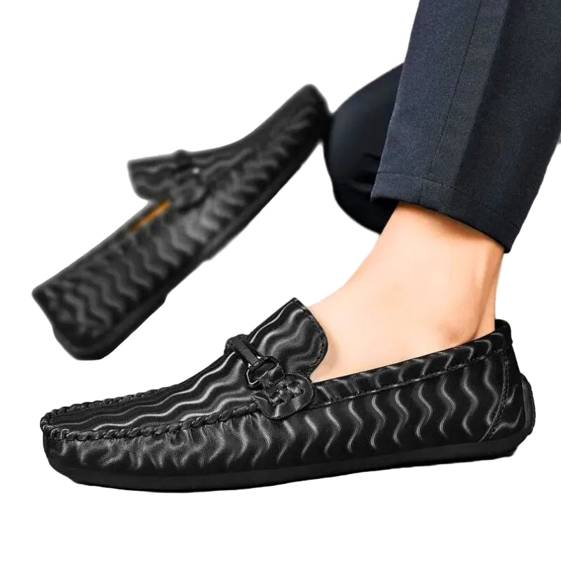 Men's Bow Detail Slip-On Loafers