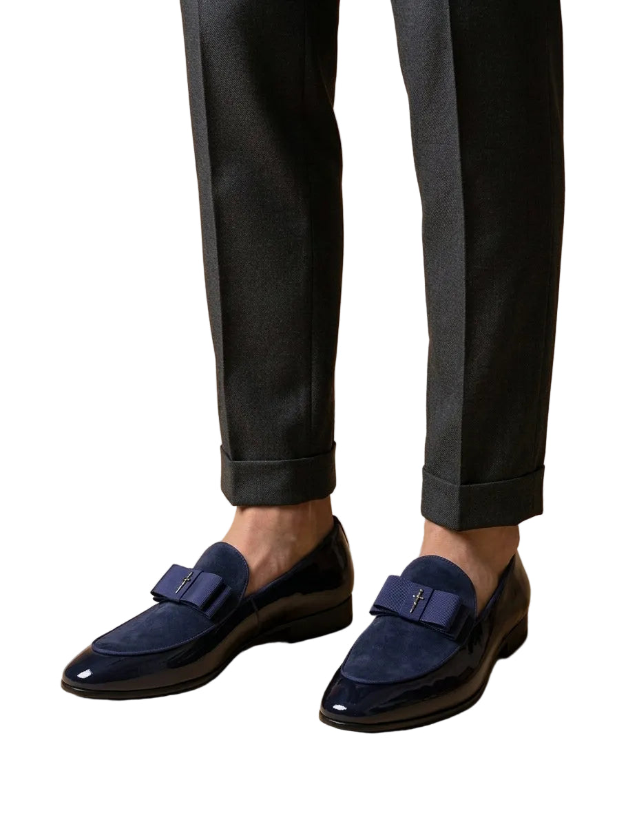 Men's Bow Detail Slip-On Shoes