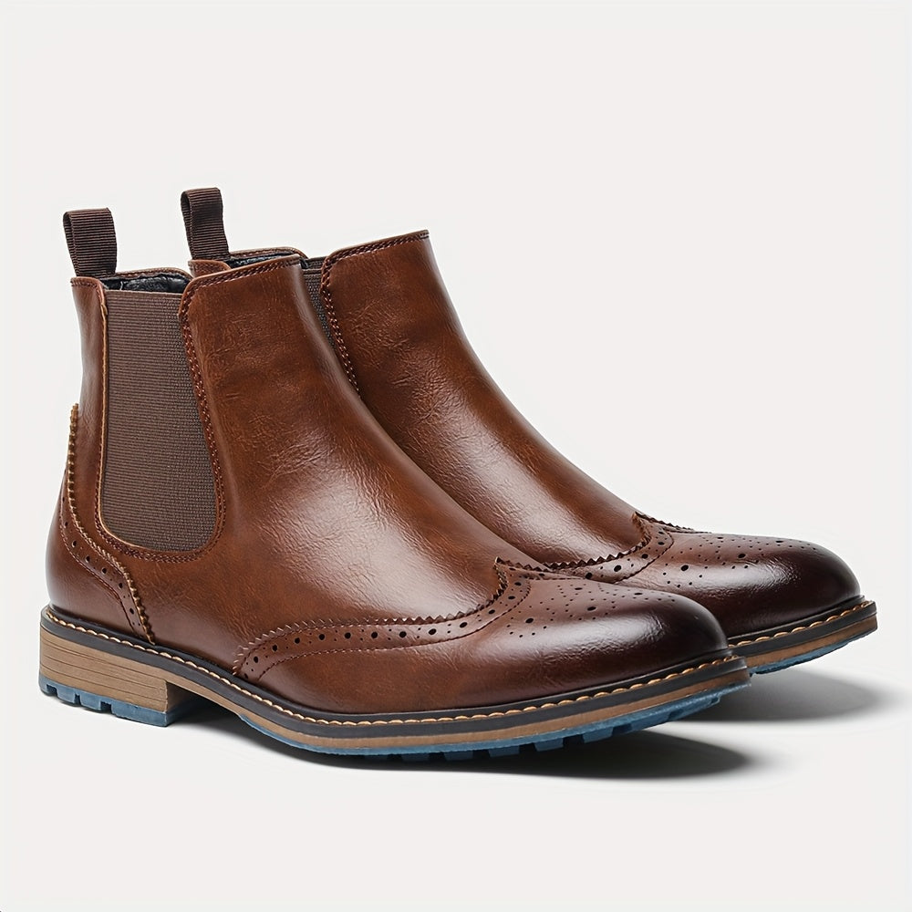 Men's Brogue Chelsea Boots
