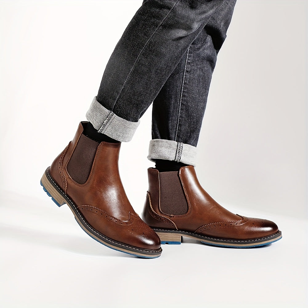 Men's Brogue Chelsea Boots