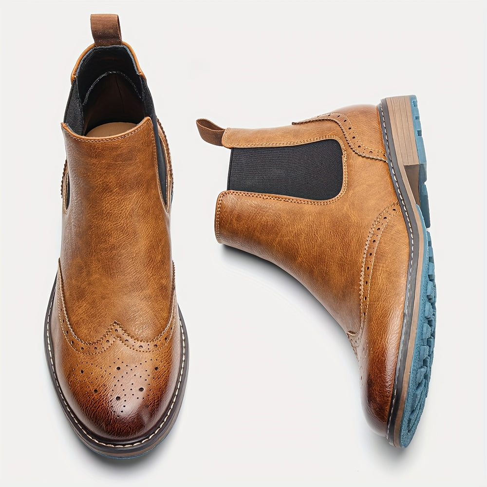 Men's Brogue Chelsea Boots