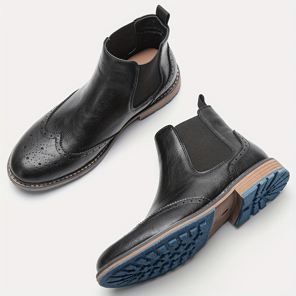 Men's Brogue Chelsea Boots