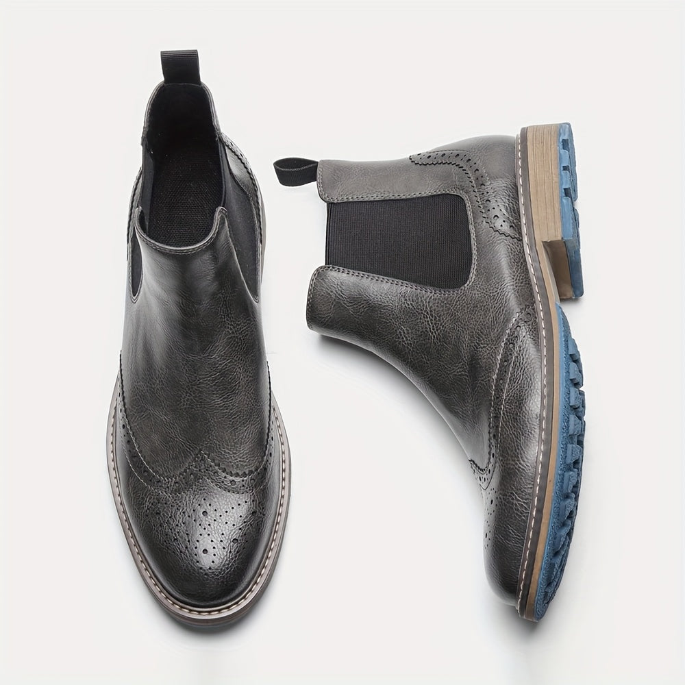 Men's Brogue Chelsea Boots
