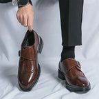 Men's Brogue Monk Strap Shoes