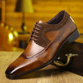 Men's Brogue Wingtip Derby Shoes