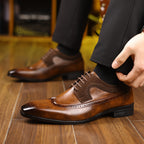Men's Brogue Wingtip Derby Shoes