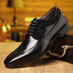 Men's Brogue Wingtip Derby Shoes