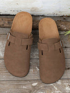 Men's Buckle Clog Sandals