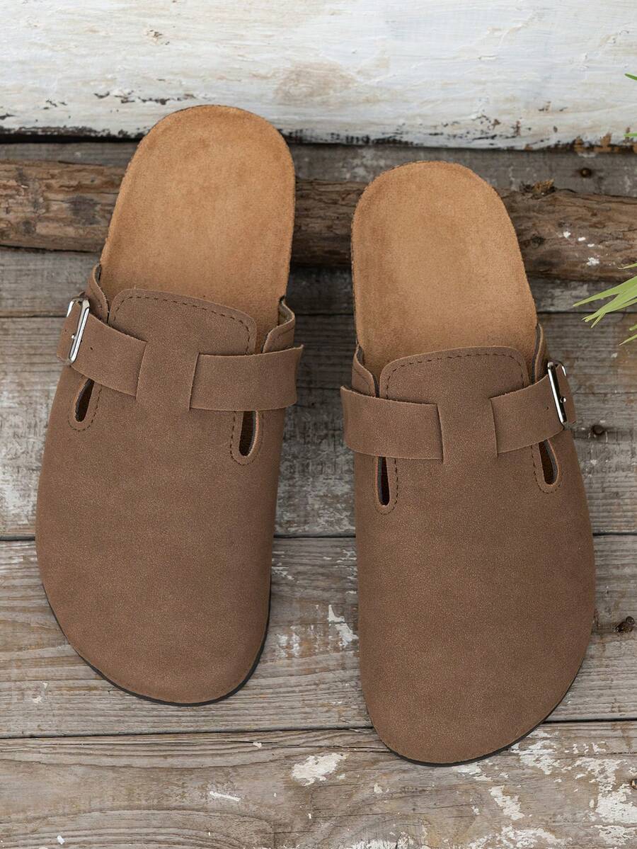 Men's Buckle Clog Sandals