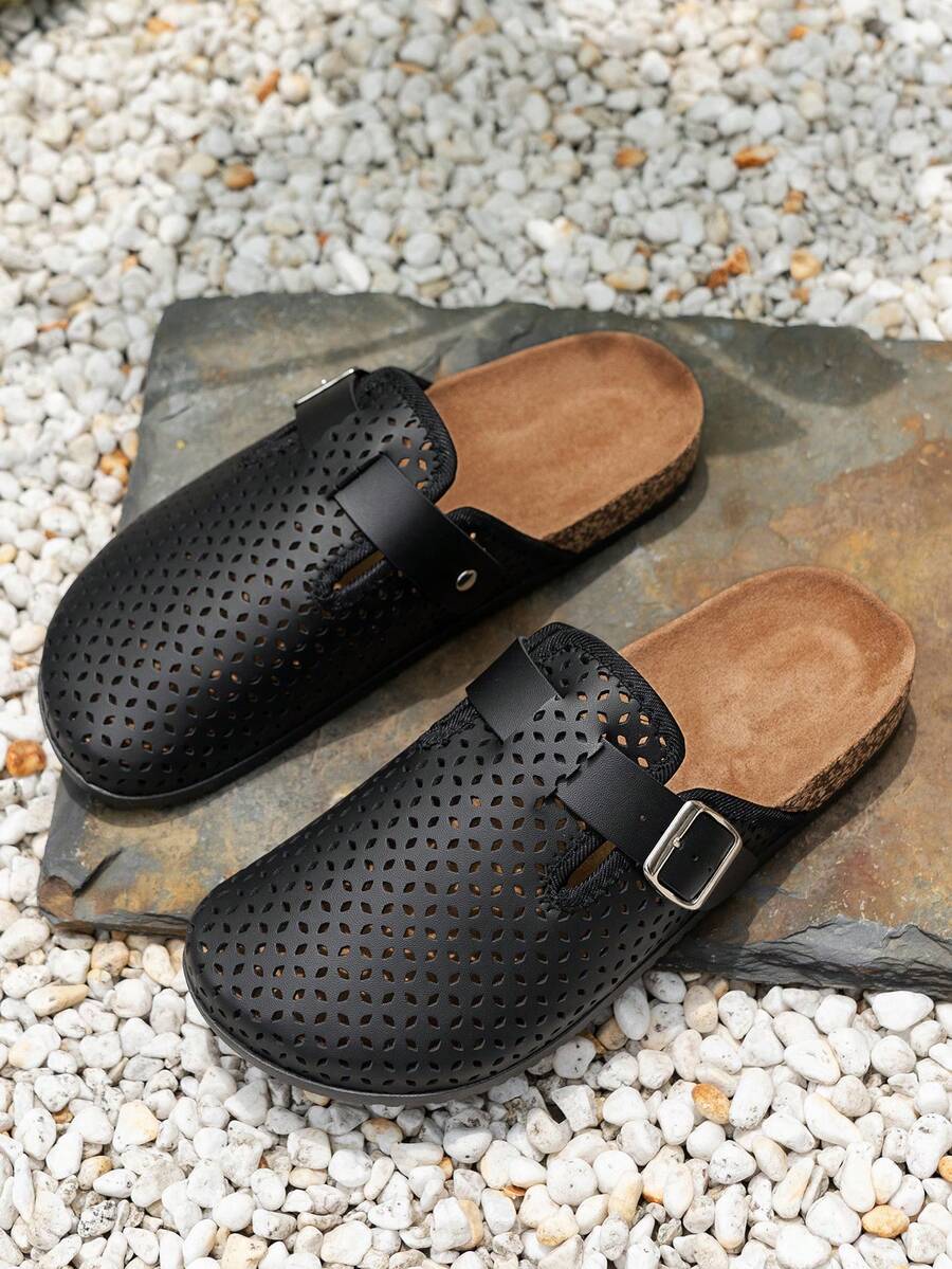 Men's Buckle Clog Sandals