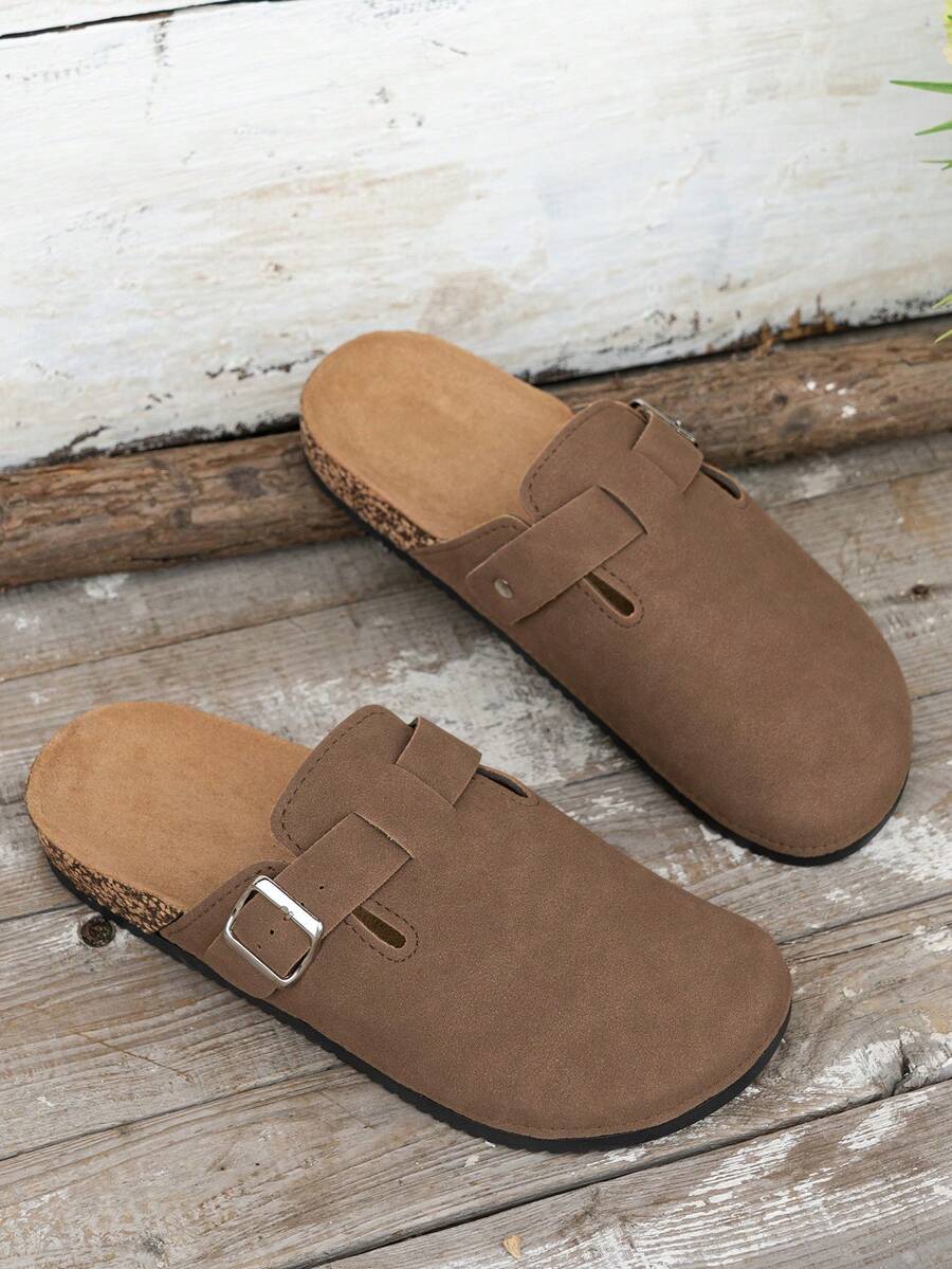 Men's Buckle Clog Sandals