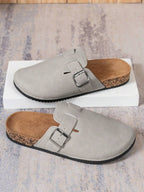 Men's Buckle Clog Sandals