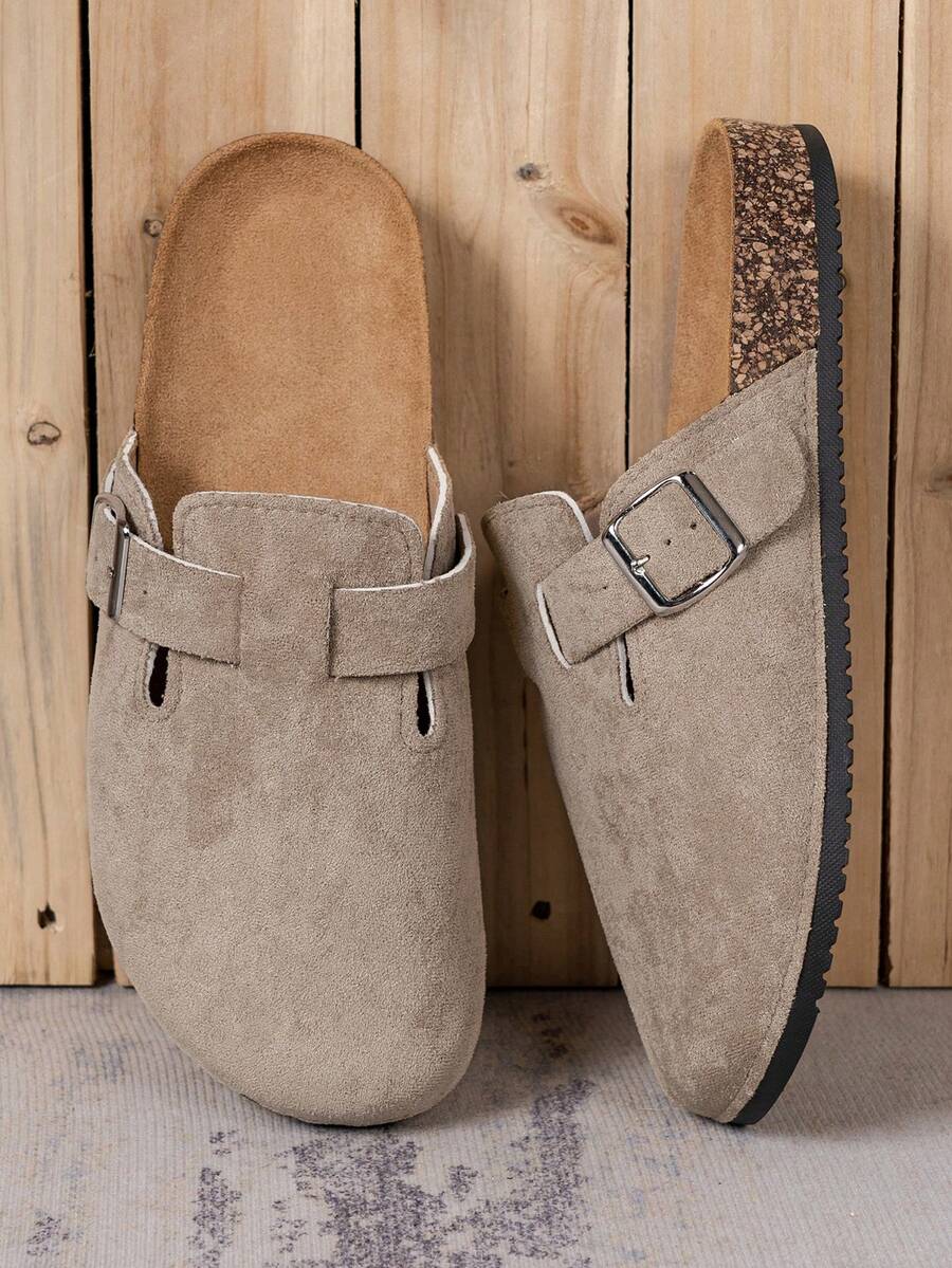 Men's Buckle Clog Sandals