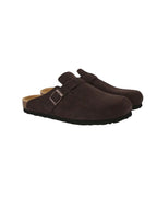 Men's Buckle Detail Clog Loafers