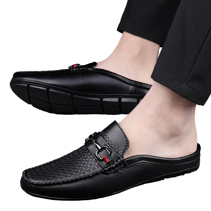 Men's Buckle Detail Slip-On Loafers