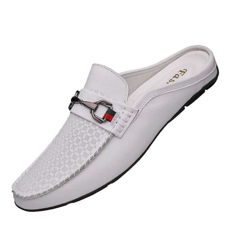 Men's Buckle Detail Slip-On Loafers