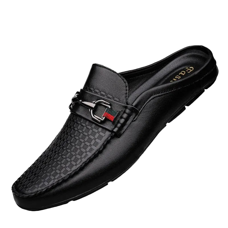 Men's Buckle Detail Slip-On Loafers