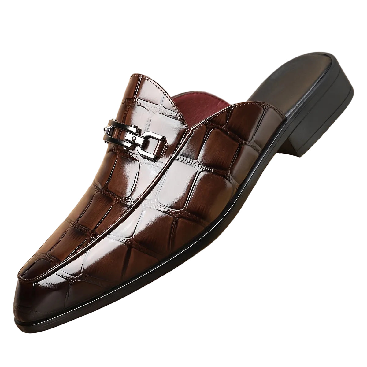 Men's Buckle Slip-On Loafers