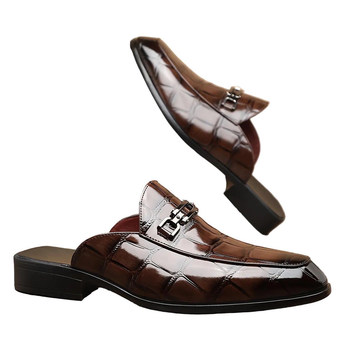 Men's Buckle Slip-On Loafers