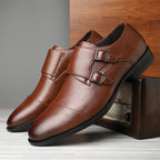 Men's Buckle Strap Dress Shoes
