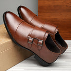 Men's Buckle Strap Dress Shoes