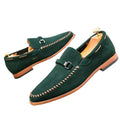 Men's Buckle Strap Slip-On Loafers