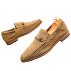 Men's Buckle Strap Slip-On Loafers
