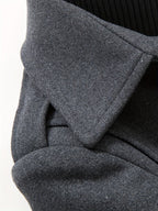 Men's Button Front Long Coat