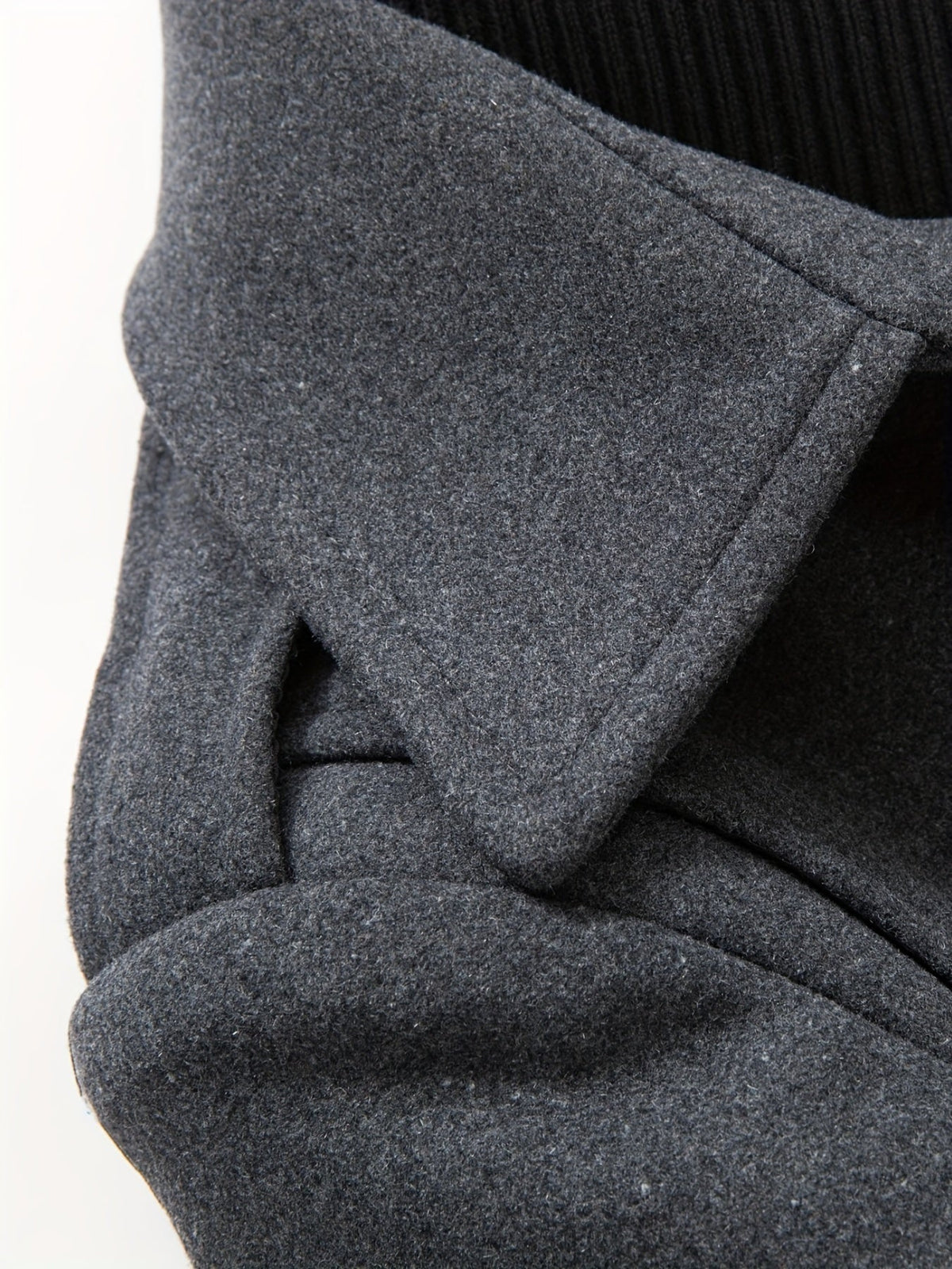 Men's Button Front Long Coat