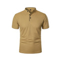 Men's Button Neck Polo Shirt