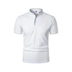 Men's Button Neck Polo Shirt