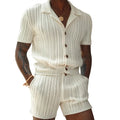 Men's Button Shirt and Short Set