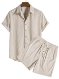 Men's Button Shirt Set